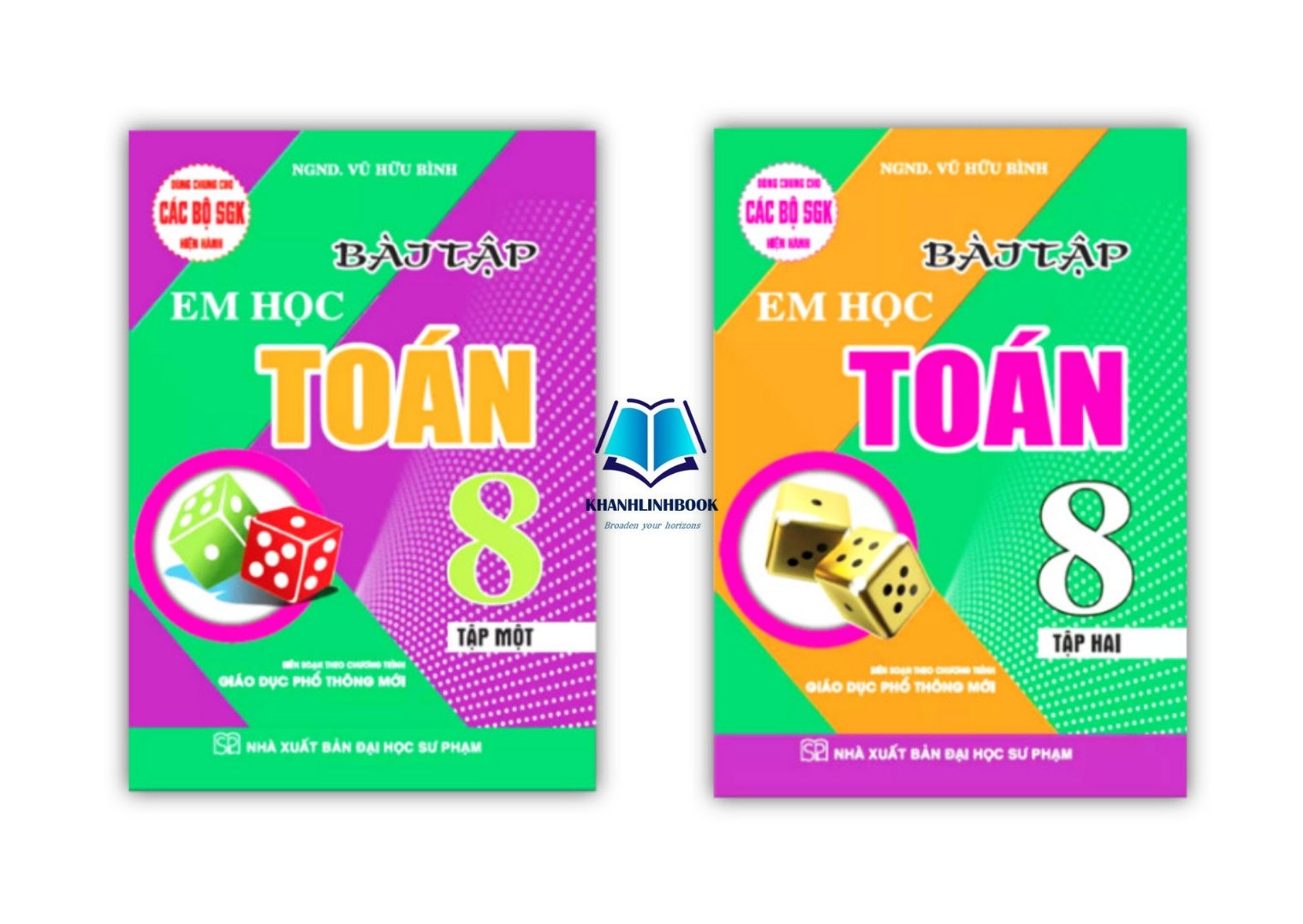 Sách - Combo Bài Tập Em Học Toán Lớp 8 - Tập 1 + 2