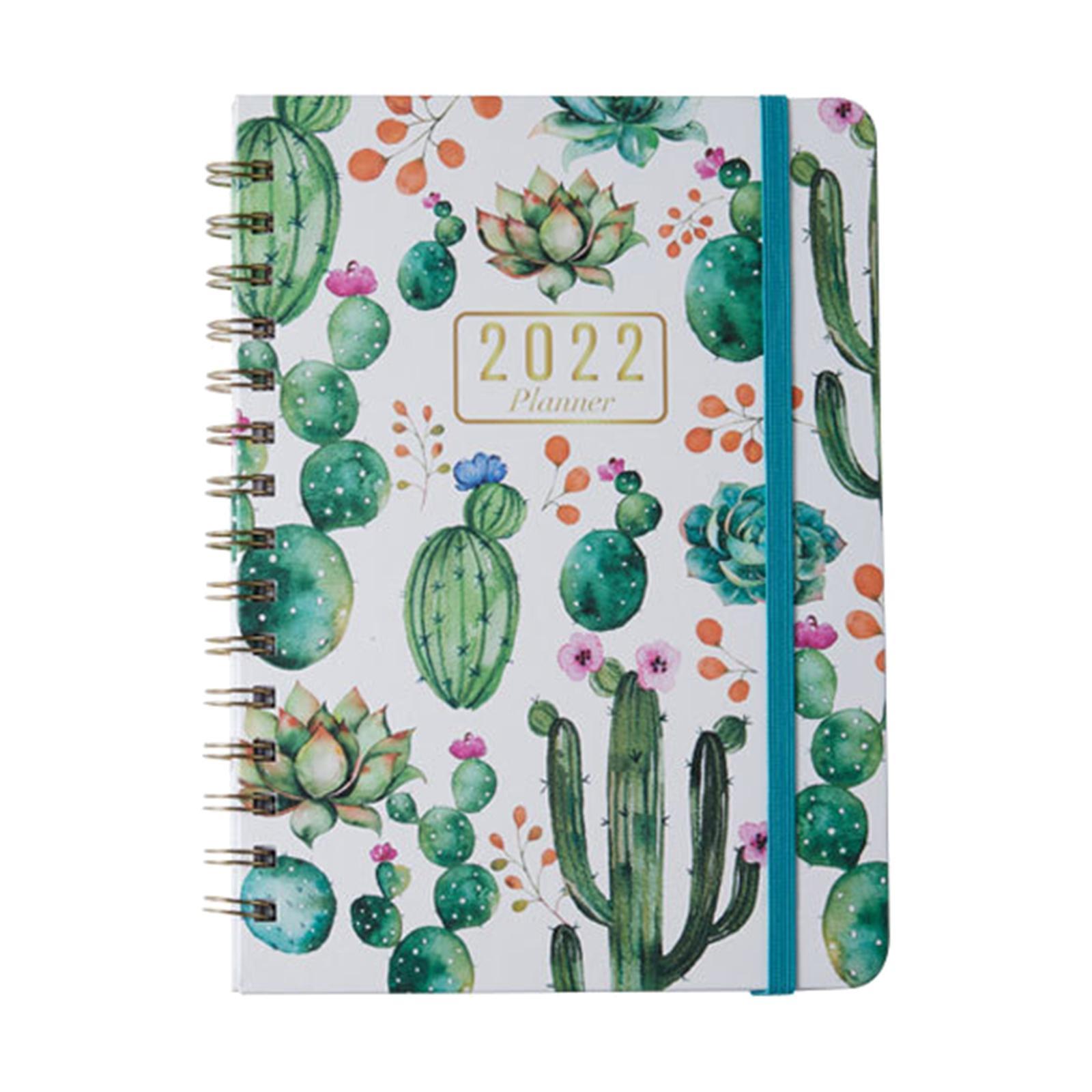 2022 Agenda Spiral Organizer Notebook Daily Monthly Yearly Agenda Diary for School Stationry