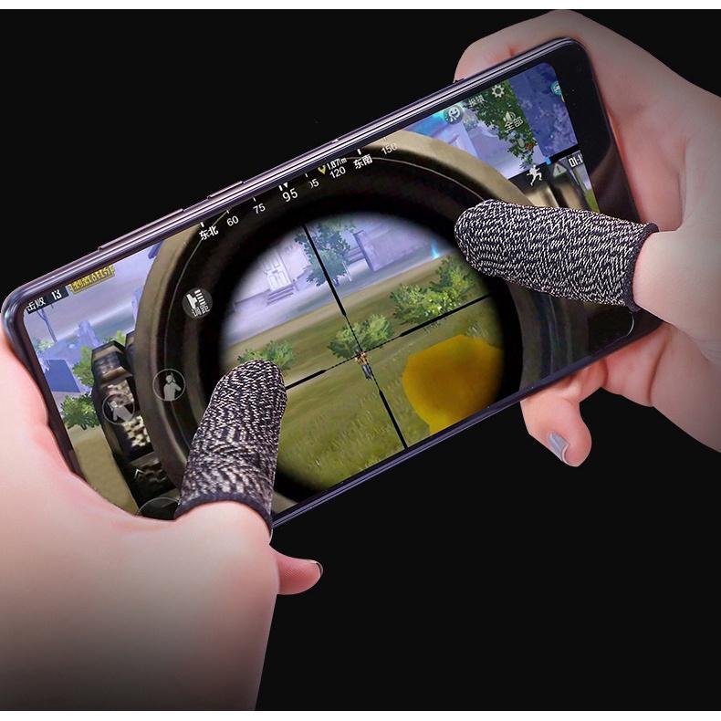 Bộ Bao 2 Ngón Tay Cảm Ứng Chuyên Dụng Chơi Game Mobile Chống Ra Mồ Hôi Tay