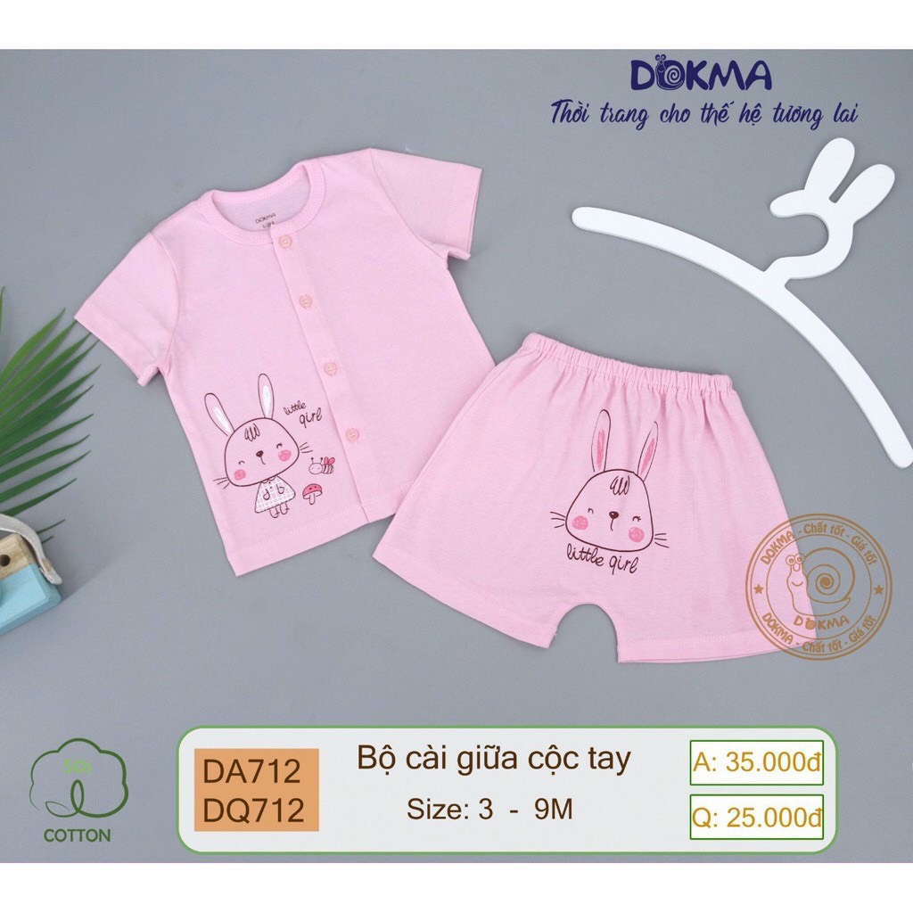 DB712 Bộ cộc tay cài giữa Dokma ( 3-9M