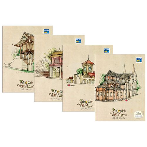 (Mua 10 Cuốn Tặng 3 Cuốn) Tập Pnc 200T Dl70 Ôli - Phong Cảnh Việt Nam - Giao Mẫu Ngẫu Nhiên