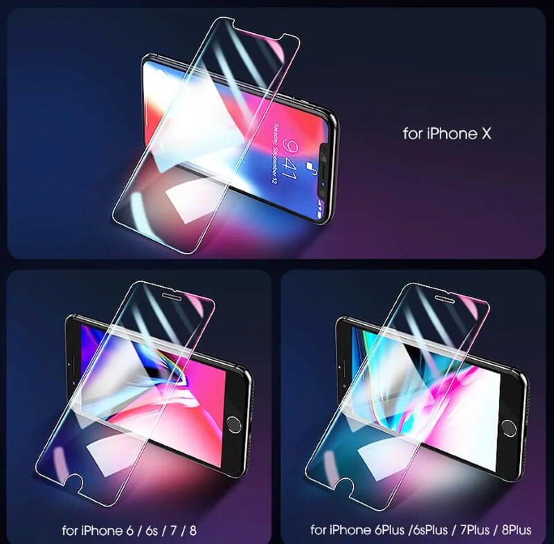 Ugreen UG50946LP171TK cho iPhone 6 + 6S + 7 + 8 Miếng dàn cường lực độ cứng chuẩn 9H - HÀNG CHÍNH HÃNG