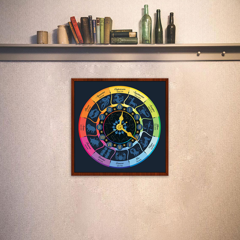 Đồng hồ treo tường 12 cung hoàng đạo WC046