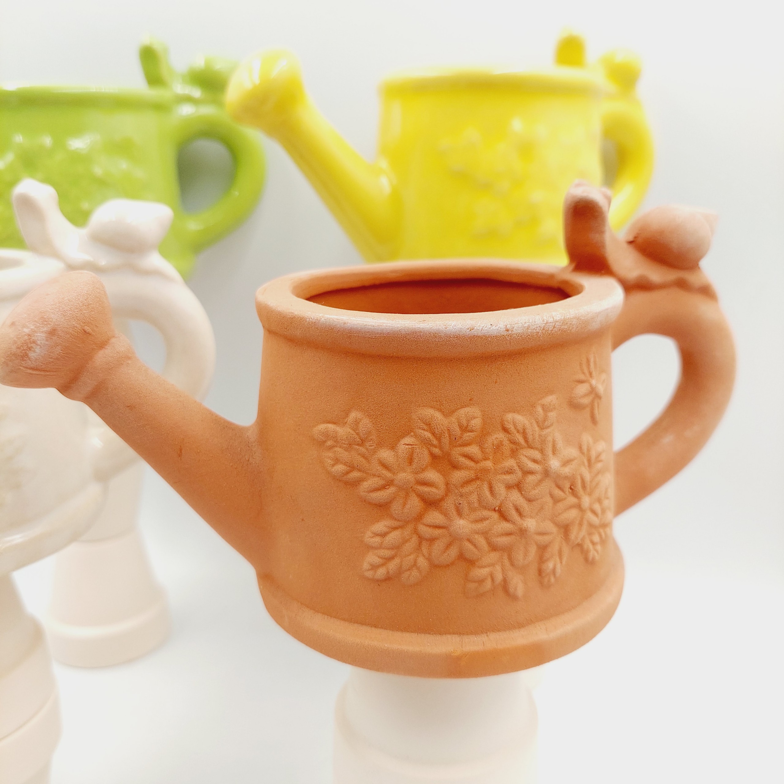 Chậu đất nung, chậu sen đá - Bình tưới 87, miệng chậu 8cm, chiều cao 7cm
