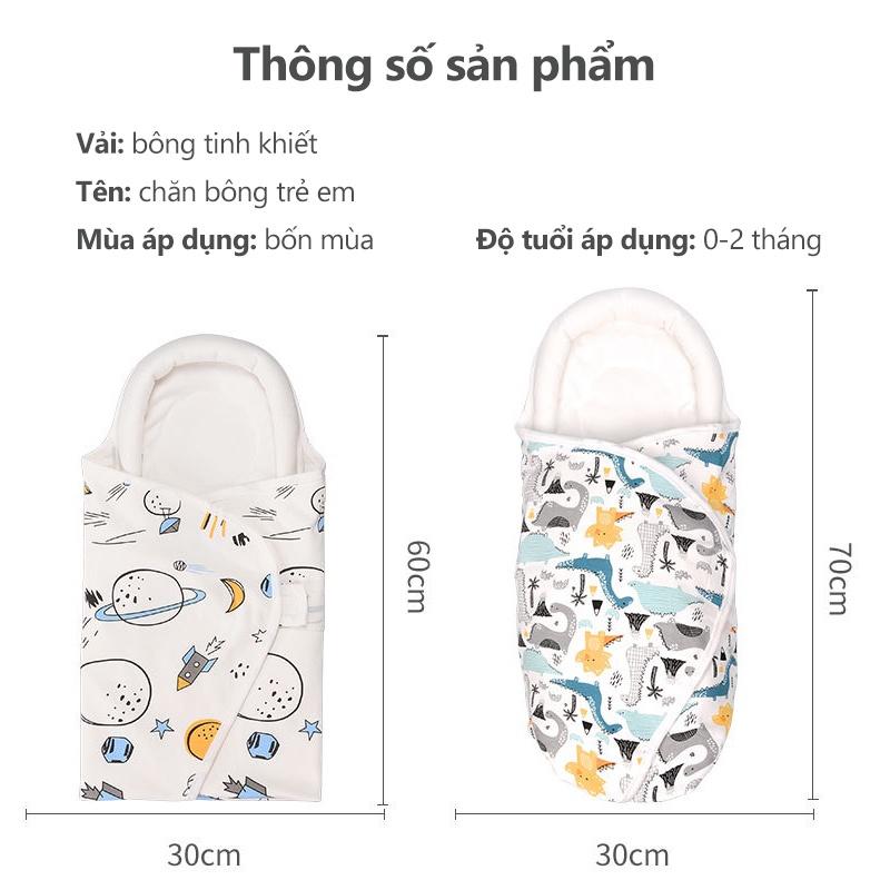 [Einmilk.ân ninh] khăn bông quấn bé sơ sinh hình chữ U bảo vệ đầu bé SWA