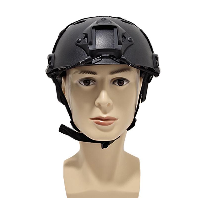 Chất lượng cao bảo vệ paintball wargame chiến thuật đội quân quân đội airsoft chiến thuật mũ bảo hiểm nhanh chóng mũ bảo hiểm nhanh chóng Color: Black Size: One Size