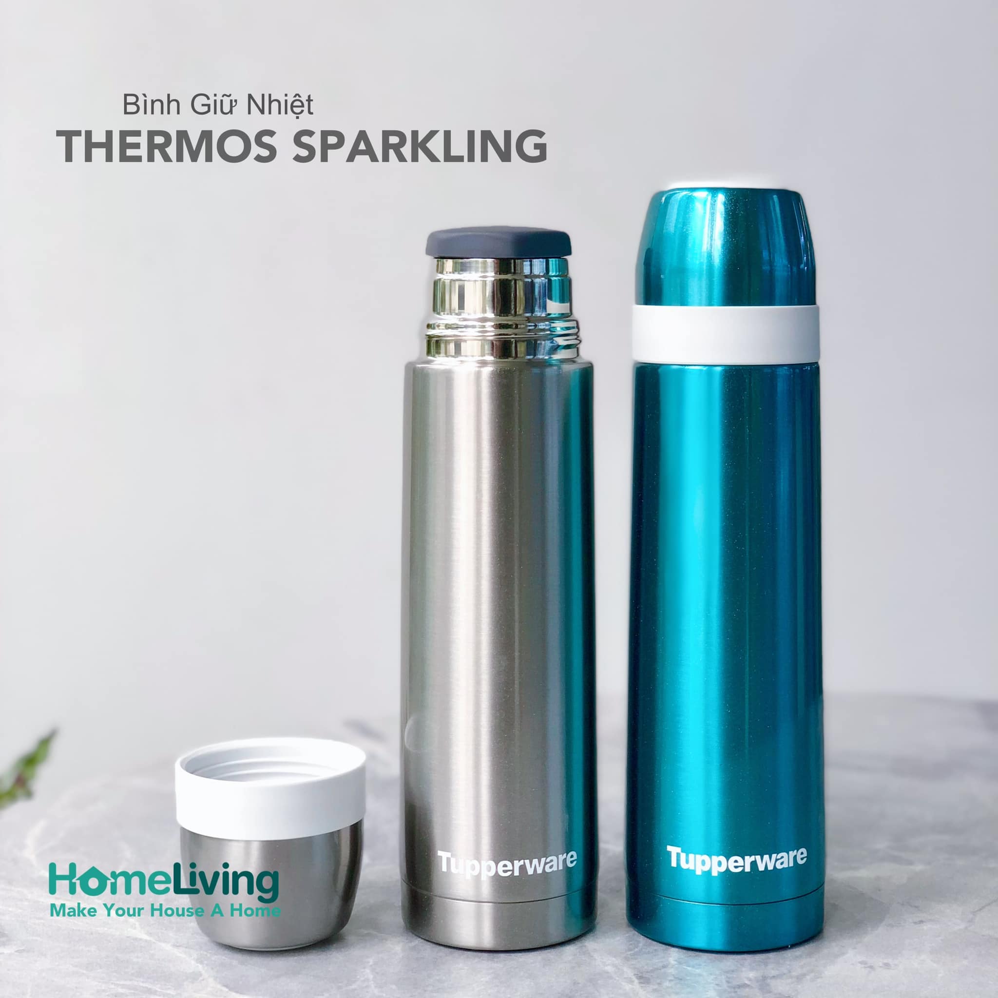 Bình giữ nhiệt Thermos Sparkling 500ml Tupperware chính hãng