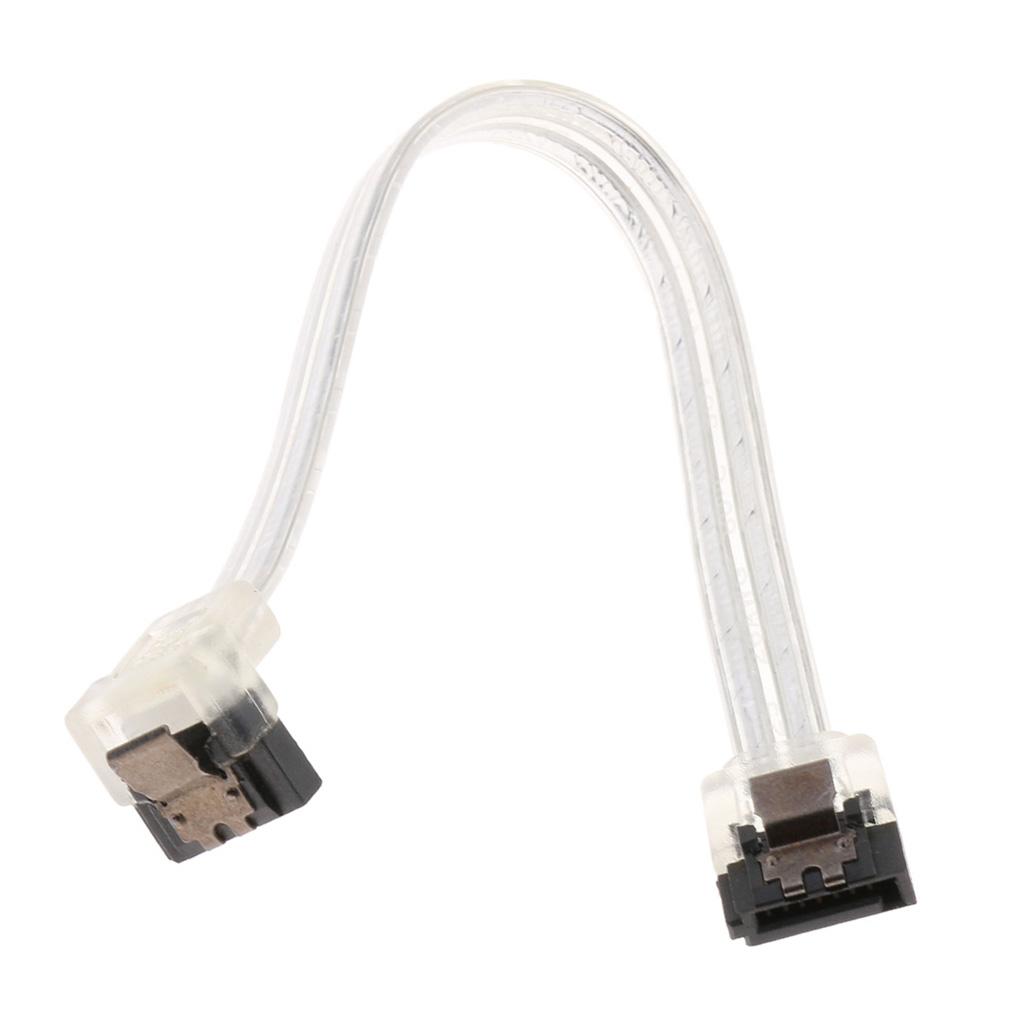 SATA 3.0 SATA III Hard Disk Data Cable Straight to 90 Degree Plug for HDD SSD High 6 Gbit / S