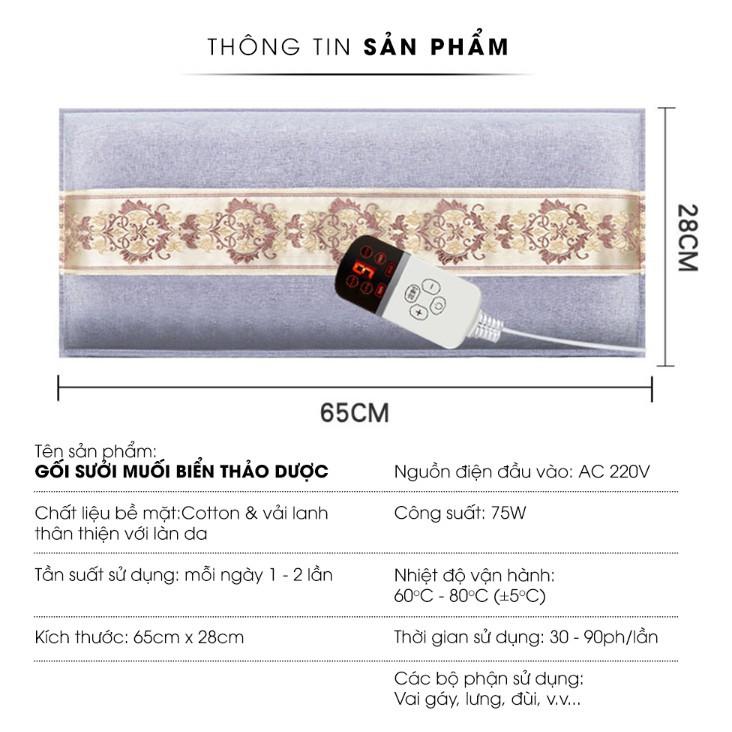 Gối sưởi muối biển thảo dược cao cấp - Gia dụng SG