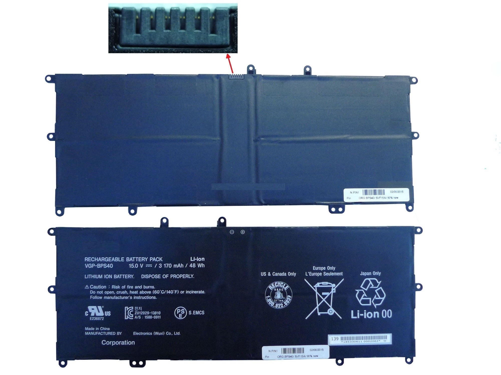 Pin chất lượng cao dành cho Laptop Sony Vaio Fit Multi Flip 15 SVF15N