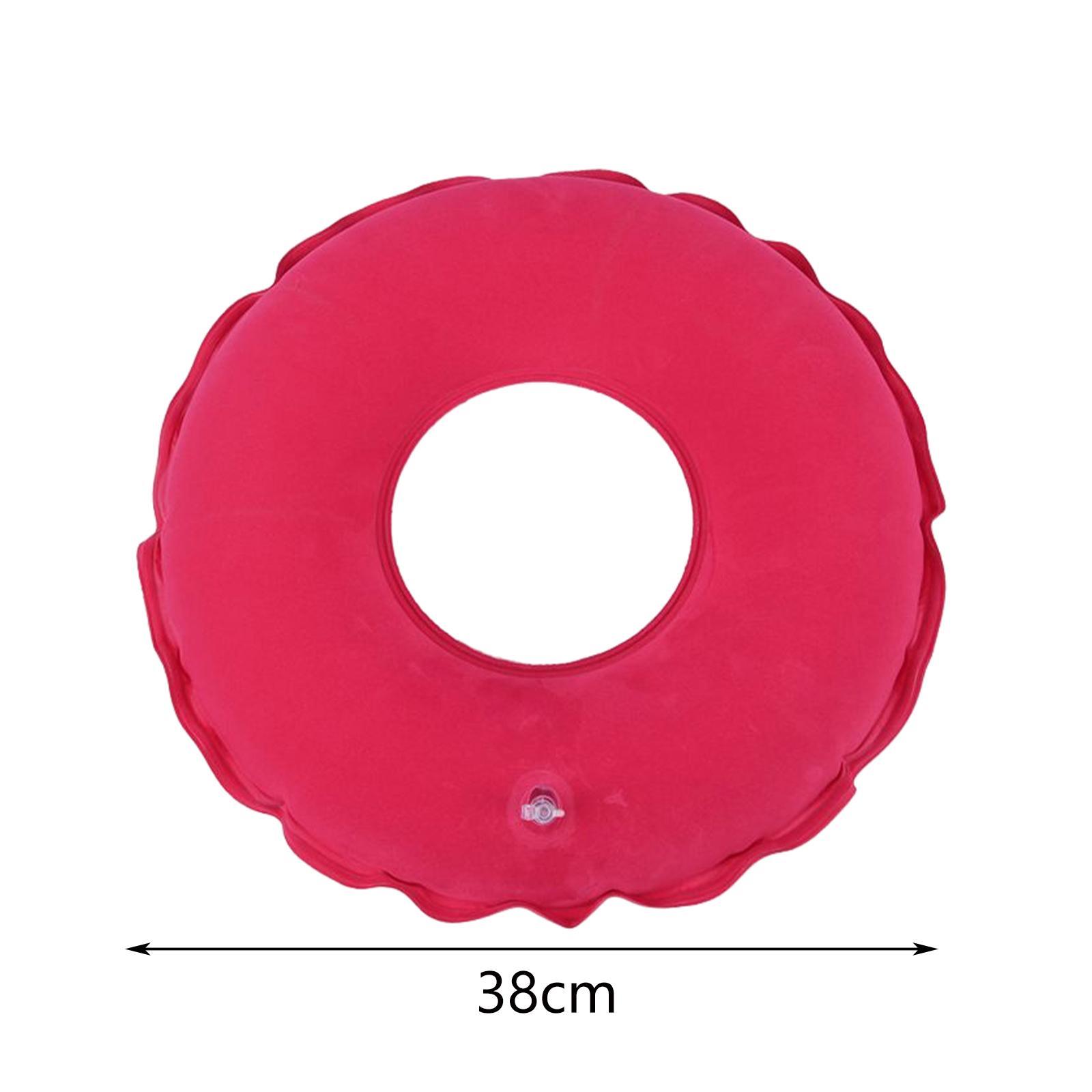Inflatable Donut Cushion,Inflatable Ring Cushion Seat,15" Round Inflatable Cushion,Portable Donut Cushion Pillow for Home Office Chair Wheelchair Car