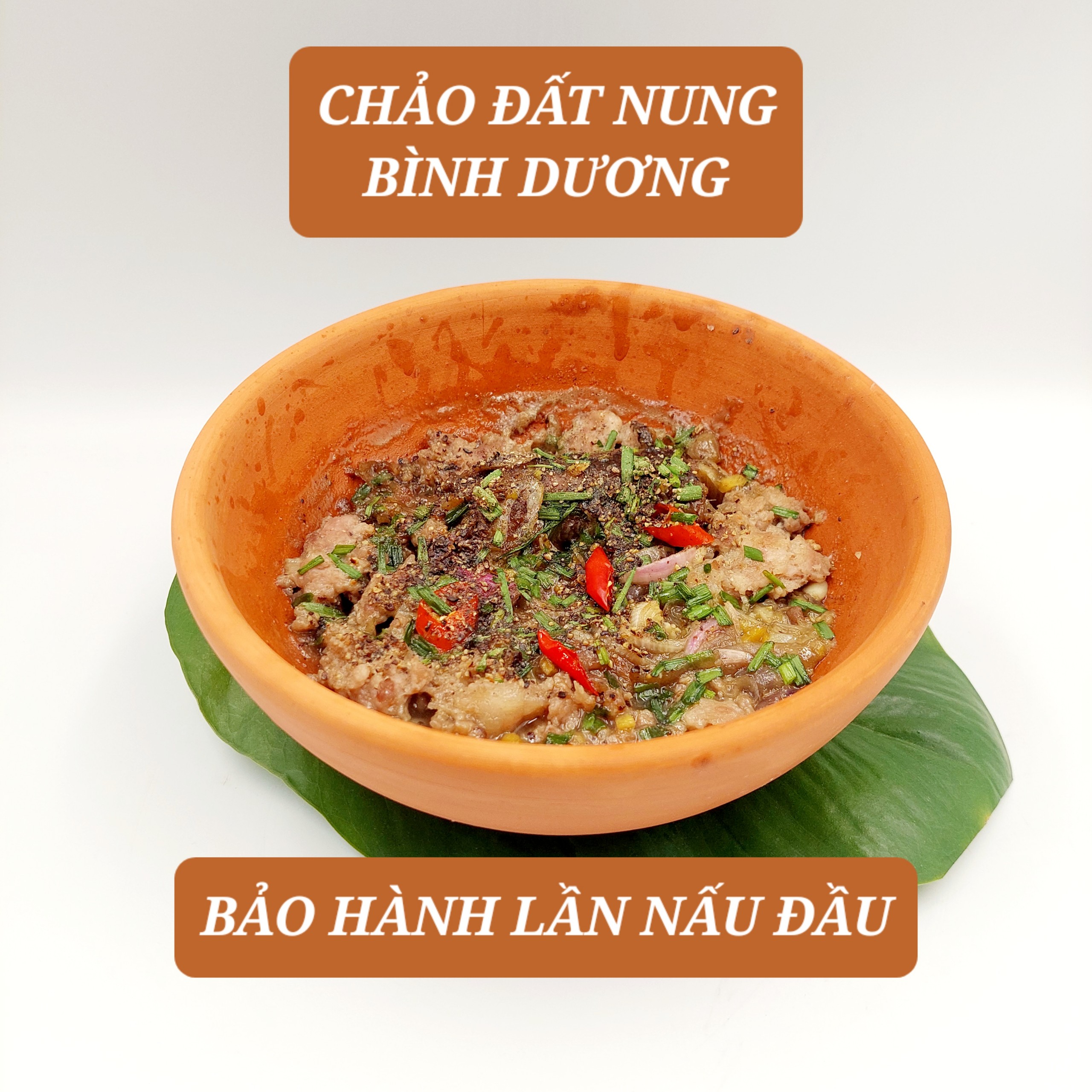 Chảo đất (nung) không quai bao gồm 2 kích thước 13cm và 17cm