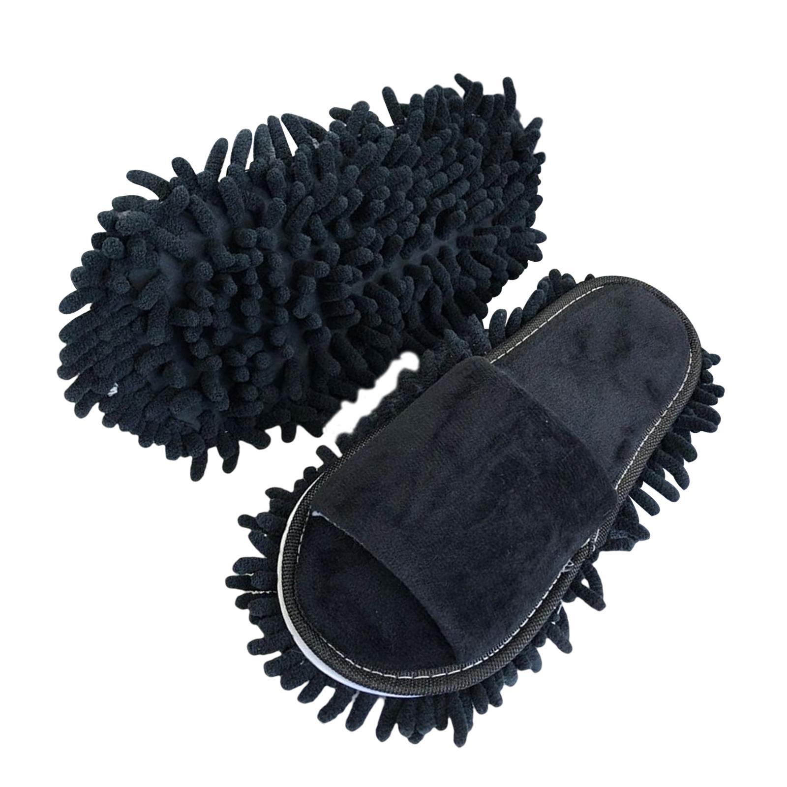 Mop Slippers Black