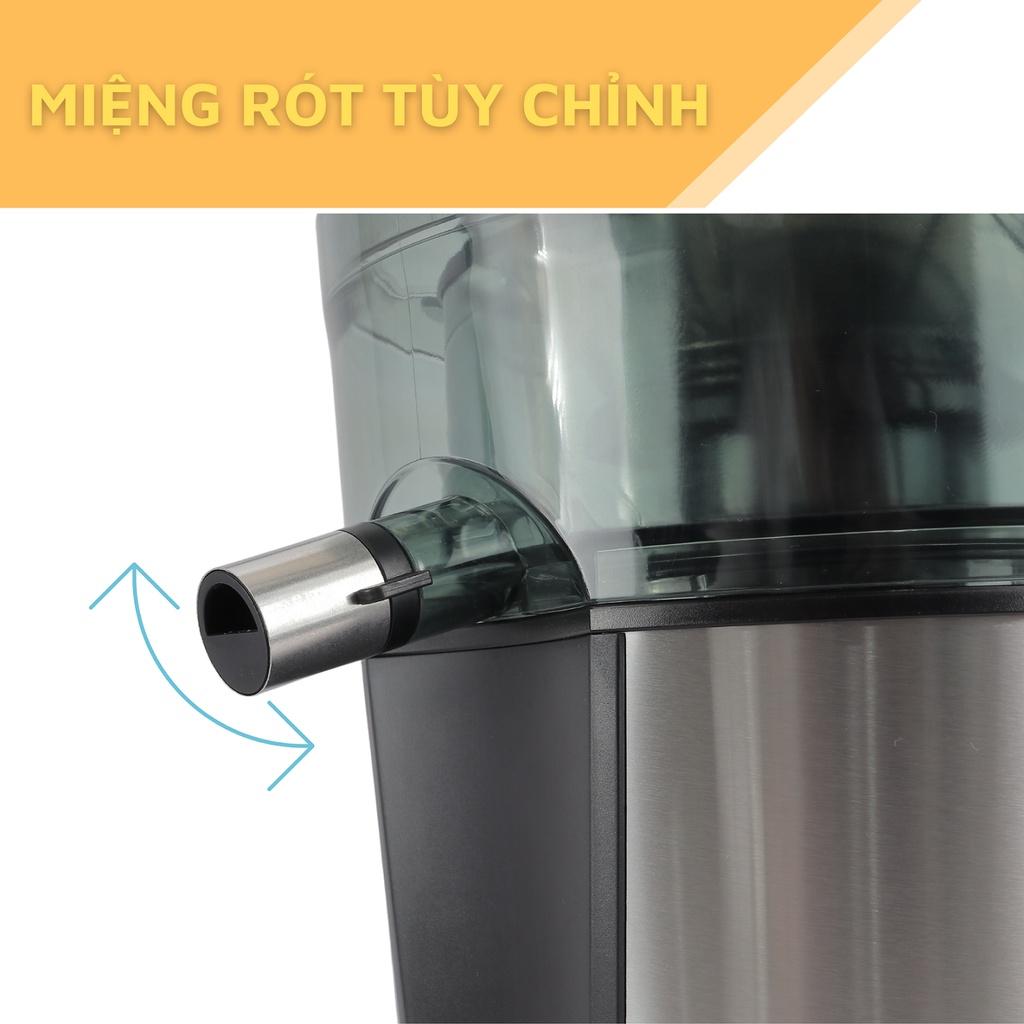 Máy ép trái cây rau củ LEBENLANG công suất cực mạnh 800W, dung tích lớn 1100ml, model LBEJ3468 - hàng chính hãng