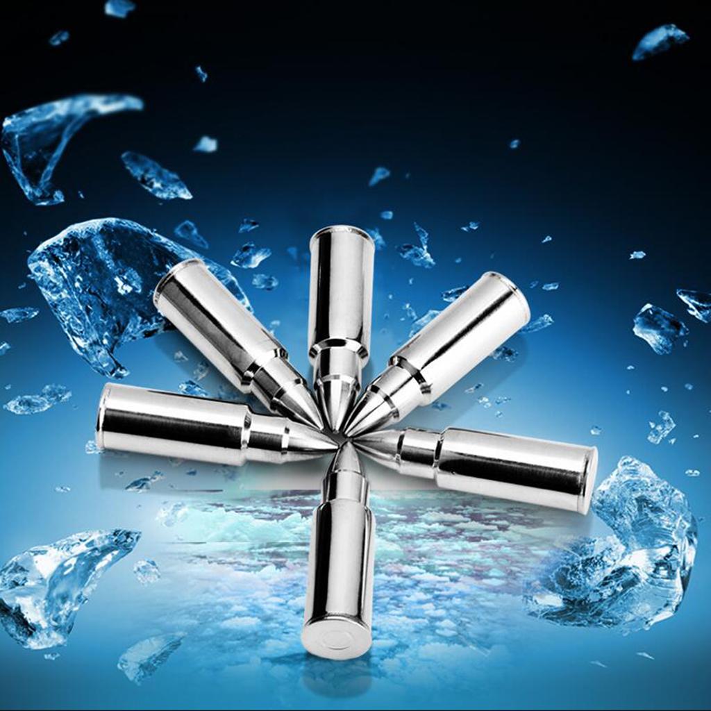 4xStainless Steel Whiskey Stones Rocks Cool Ice Cubes 1pc B