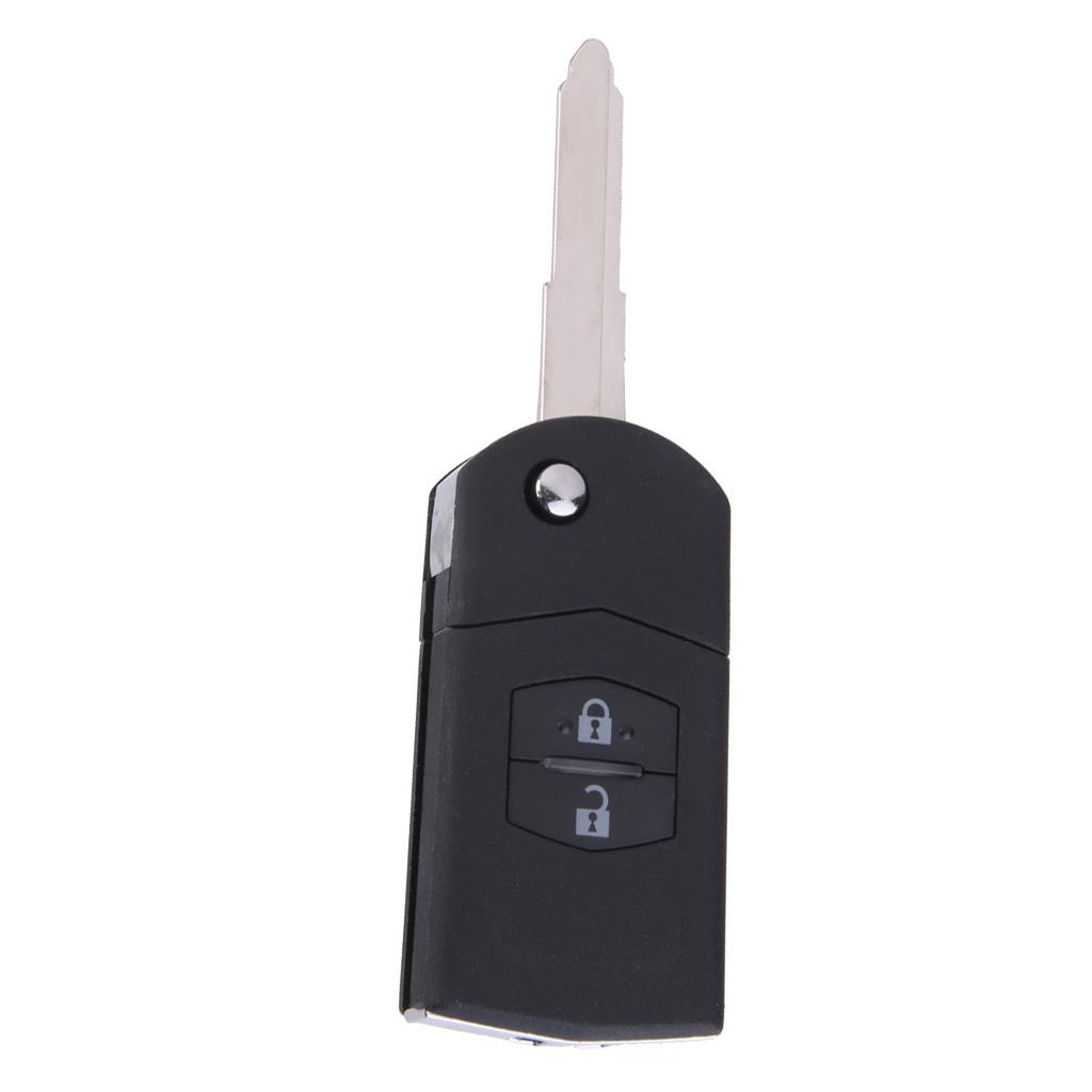 2 BUTTONS COVER / Key Shell Case for 3 5 6 Remote Key Case Black Color
