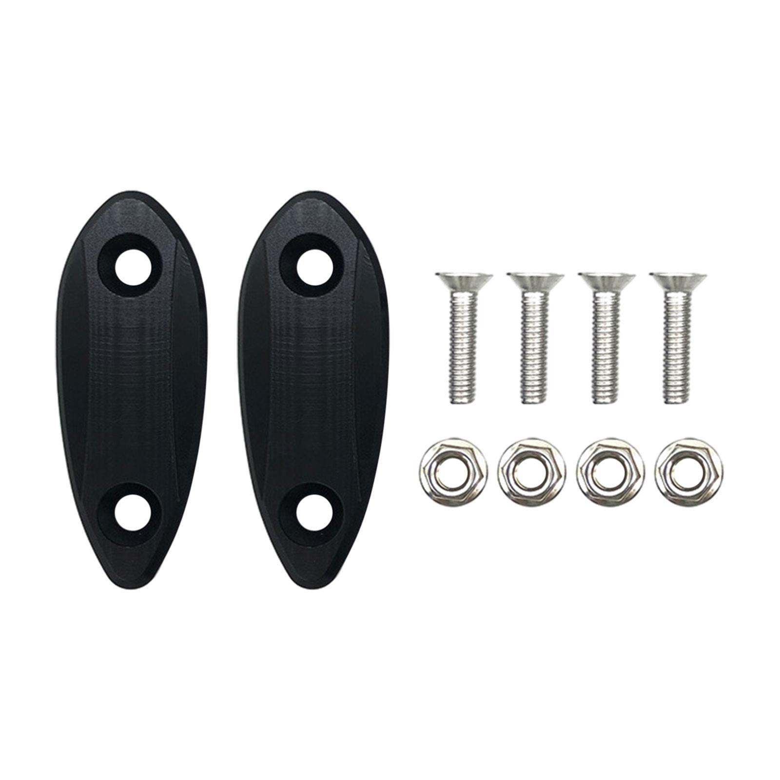 Motorcycle Rearview Mirror Block Off Base Plates Set Motorcycle Decorative Mirror Code Mirror Decorative Mount Cover Caps