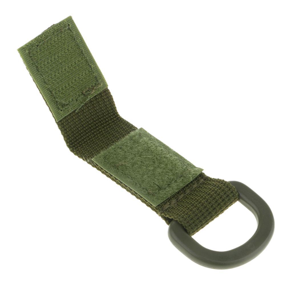 6pcs Nylon Molle Webbing Hanger Hook, Carabiner Water Bottle Buckle Holder for Outdoor Hiking Camping Traveling