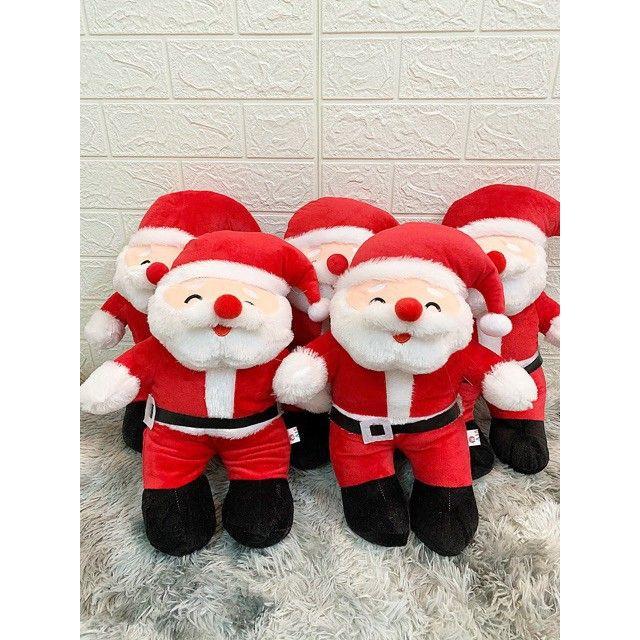 Gấu Bông Ông Già Noel Vải Nhung Kích Thước 45cm - 98manhquanks