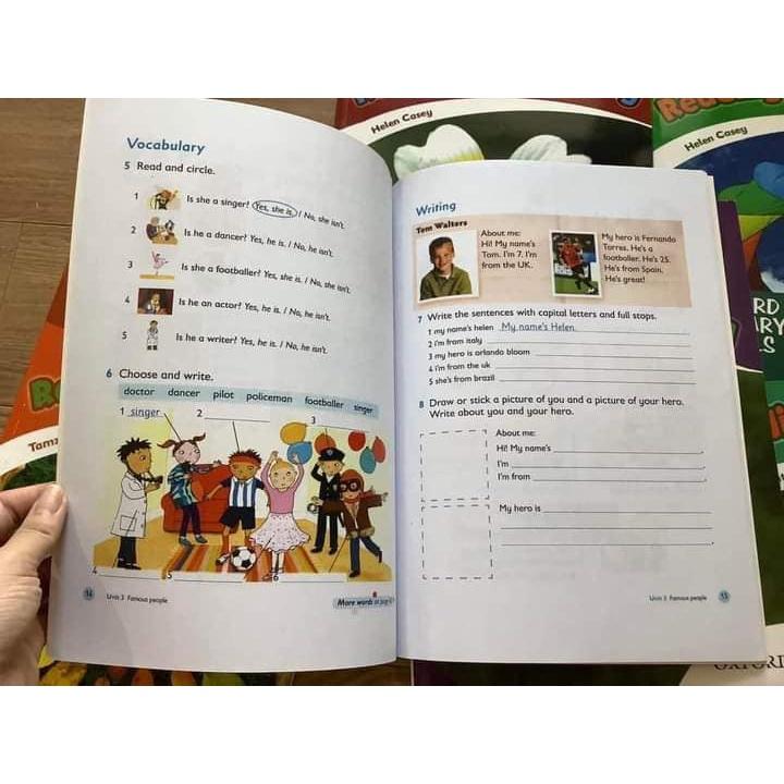 Oxford Primary Skills - Reading and Writing 6c in màu kèm audio và key