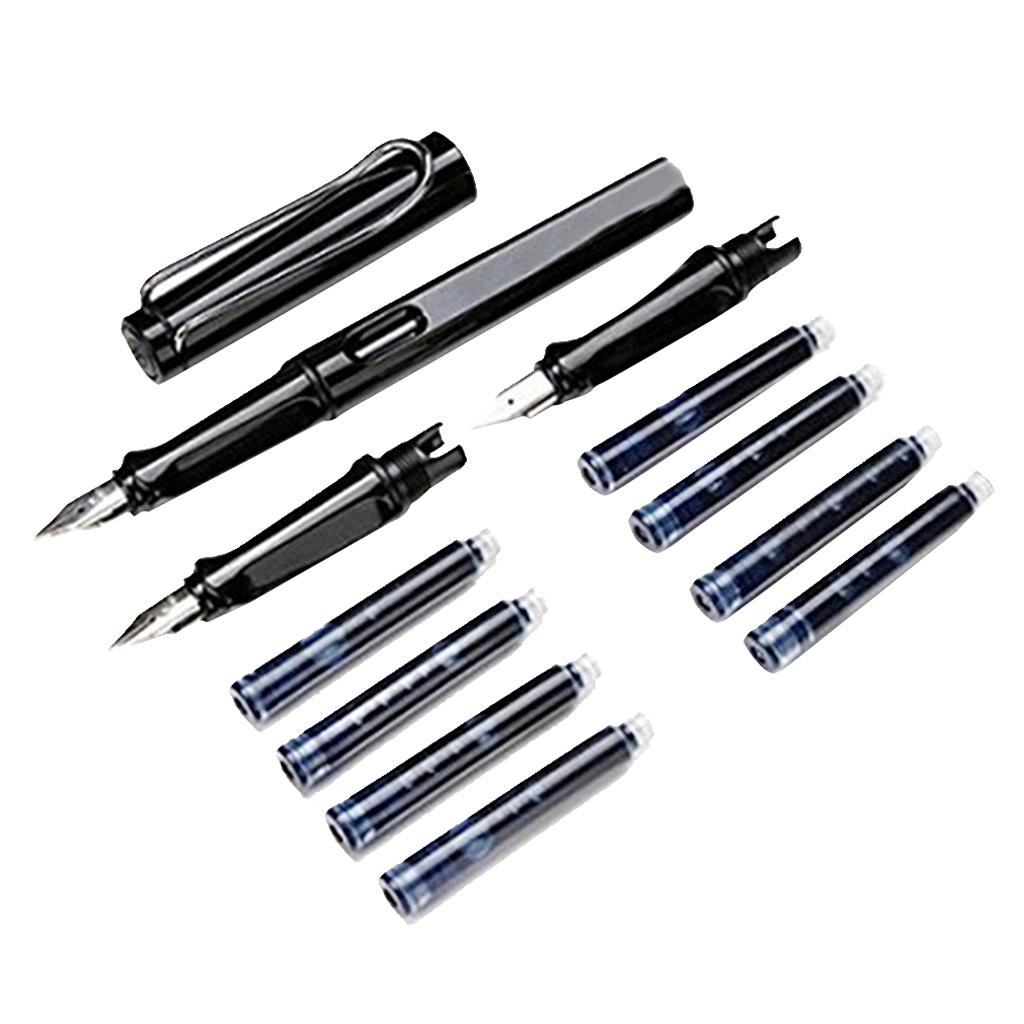 Fountain Pen 0.5mm 0.38mm Nibs With Ink Refill Office School Stationery