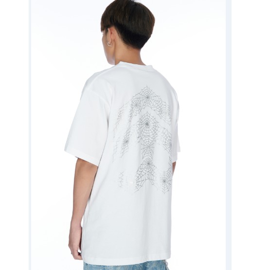 5THEWAY /spider web/ NEW TEE in WHITE aka Áo Thun Trắng