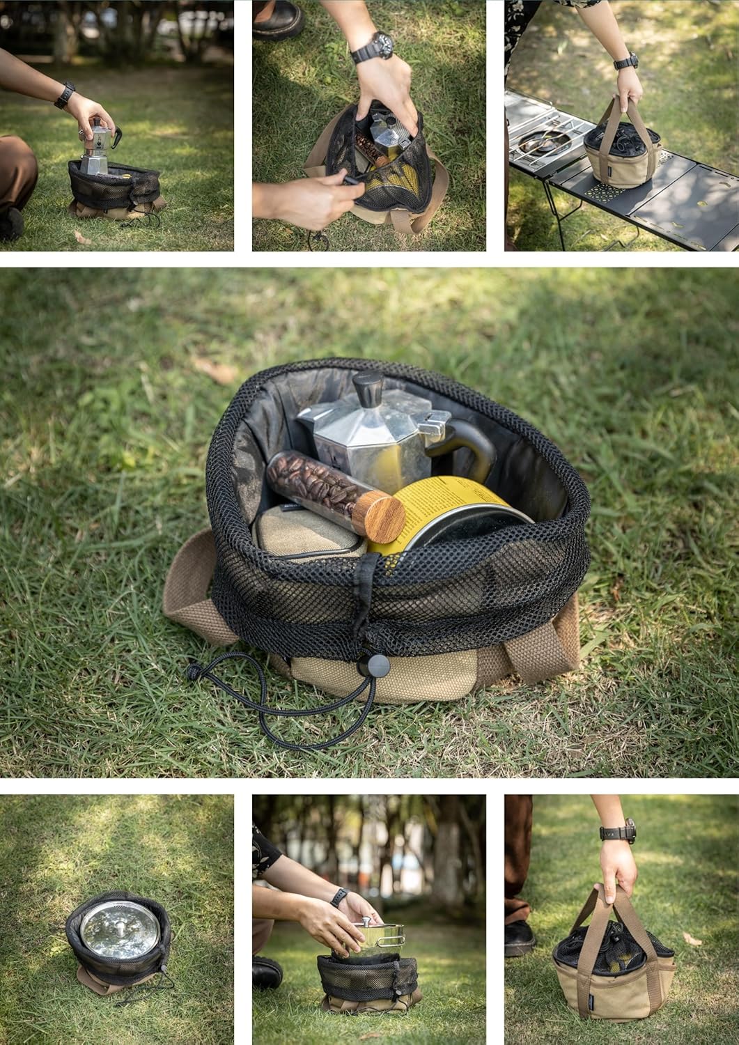 Túi đựng đồ cắm trại dã ngoại Campingmoon DO-25-BK / DO-27-BK