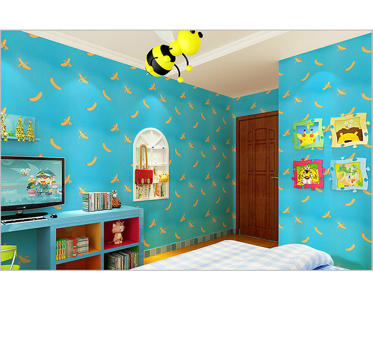 Combo 10 mét giấy dán tường, decal dán tường trang trí nhà cửa TRÁI CHUỐI VÀNG khổ 45cm