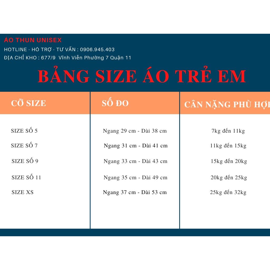 Áo Thun Gia Đình cotton mịn hình Gấu Xanh Logo In Hai Mặt