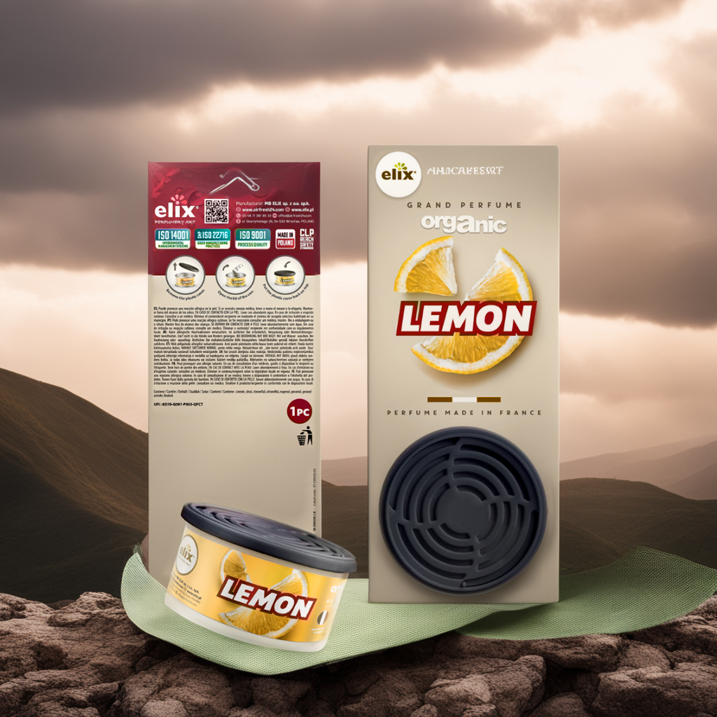 Sáp Thơm để Taplo Ô tô Elix - Hương Lemon (Chanh)