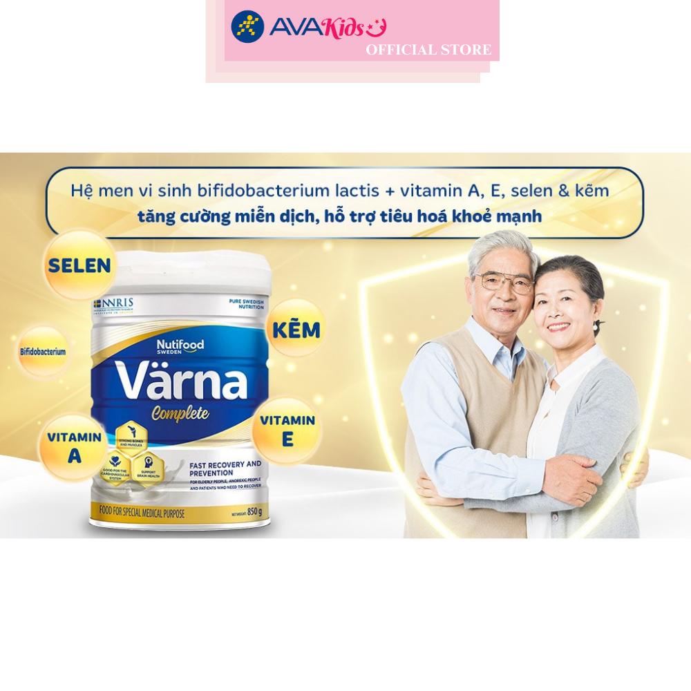 Sữa bột người lớn Nutifood Varna Complete hương nhạt thanh 850g
