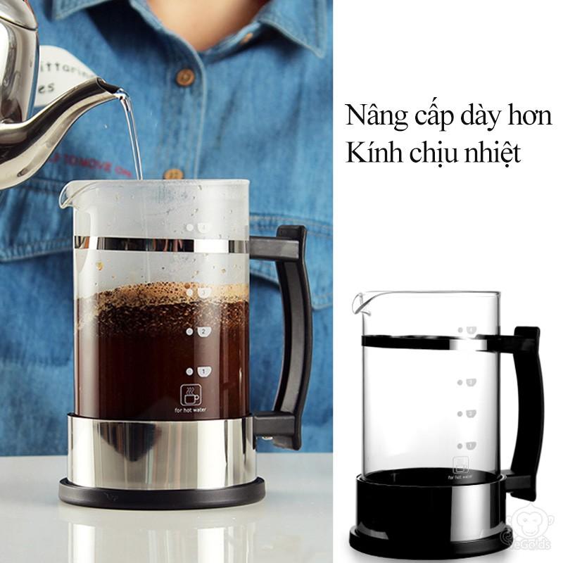 Bình ép kiểu Pháp 600ml pha cà phê , pha trà