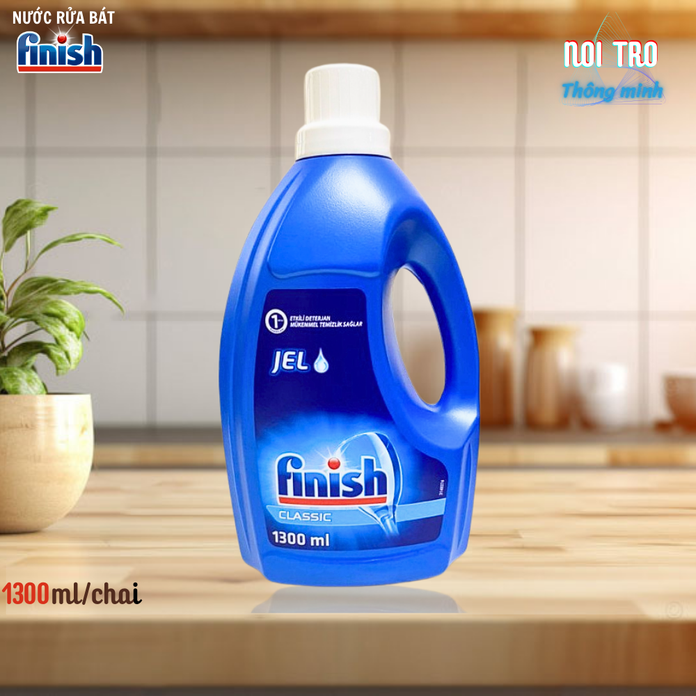 Gel rửa bát Finish  All in 1 Shine&amp;Protect 650ml - 10 chức năng