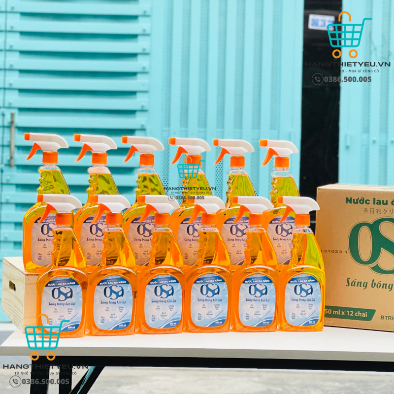 Nước Lau Đa Năng OSA Sáng Bóng 650ml