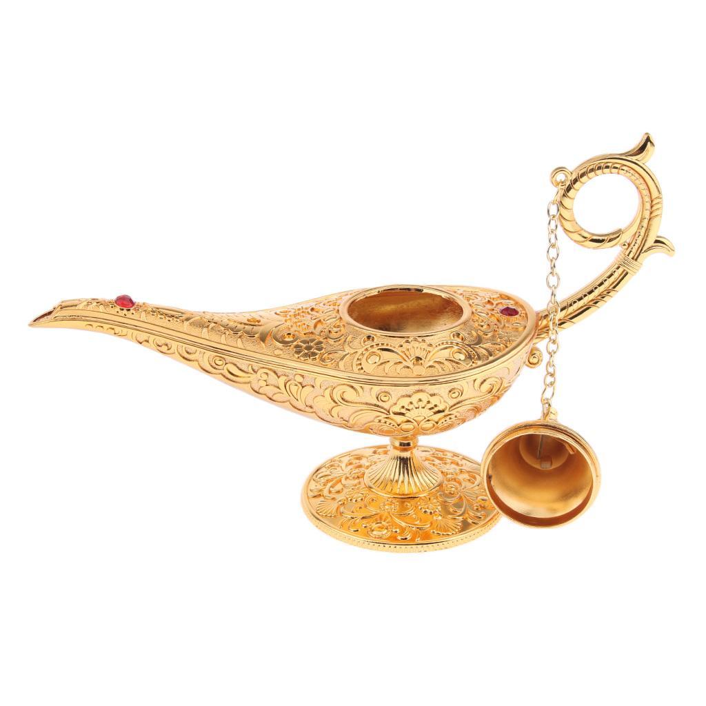 Aladdin Genie Lamp Light Wishing Tea Oil Pot Decoration Collection Arts Gift