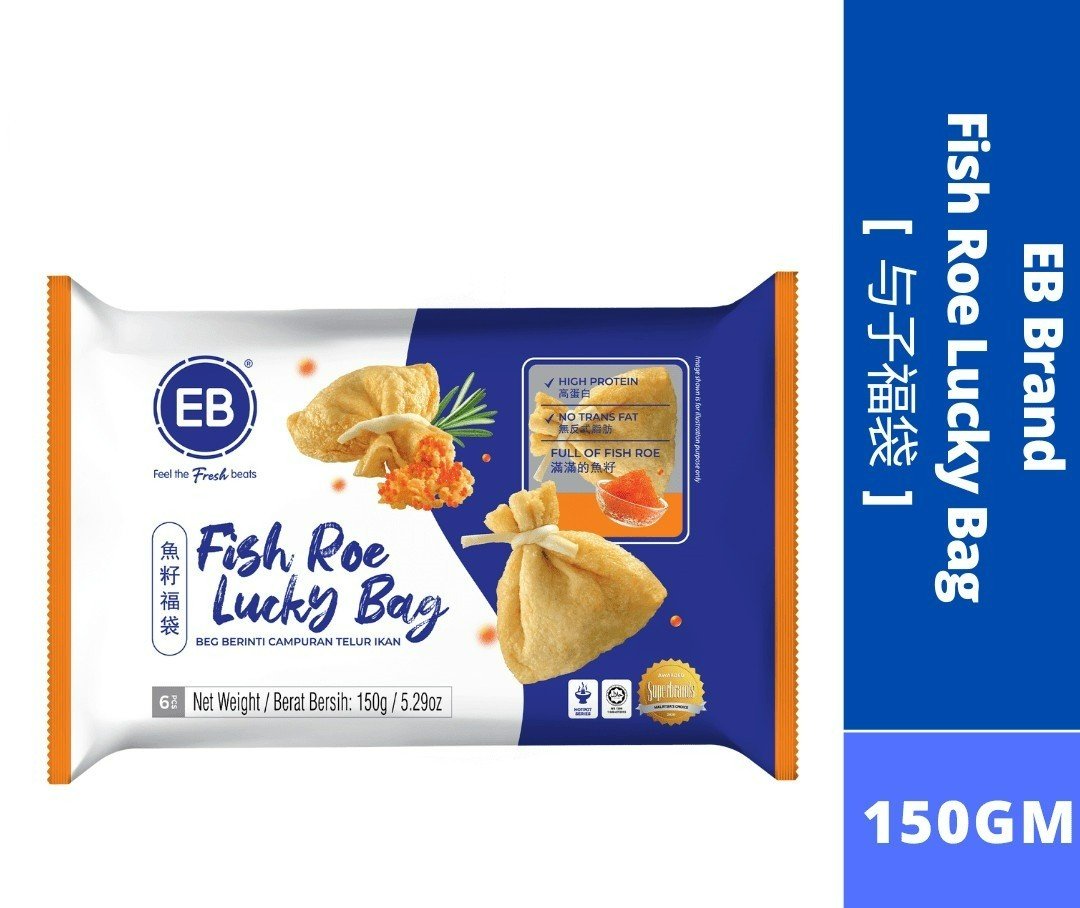 TÚI TIỀN MAY MẮN TRỨNG CÁ 160G _ FISH ROE LUCKY BAG EB MALAYSIA