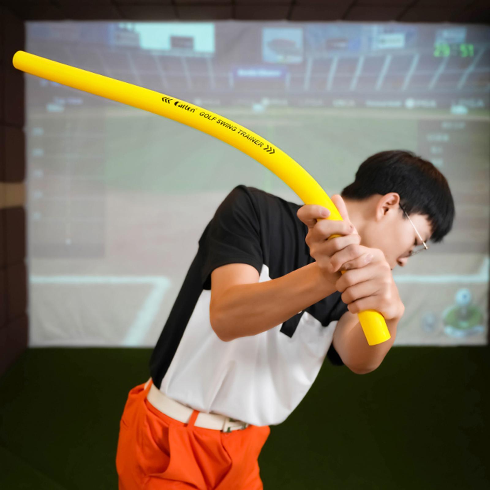 Lightweight Golf Swing Trainer Aid Practice Comfortable Grip Warm up Stick