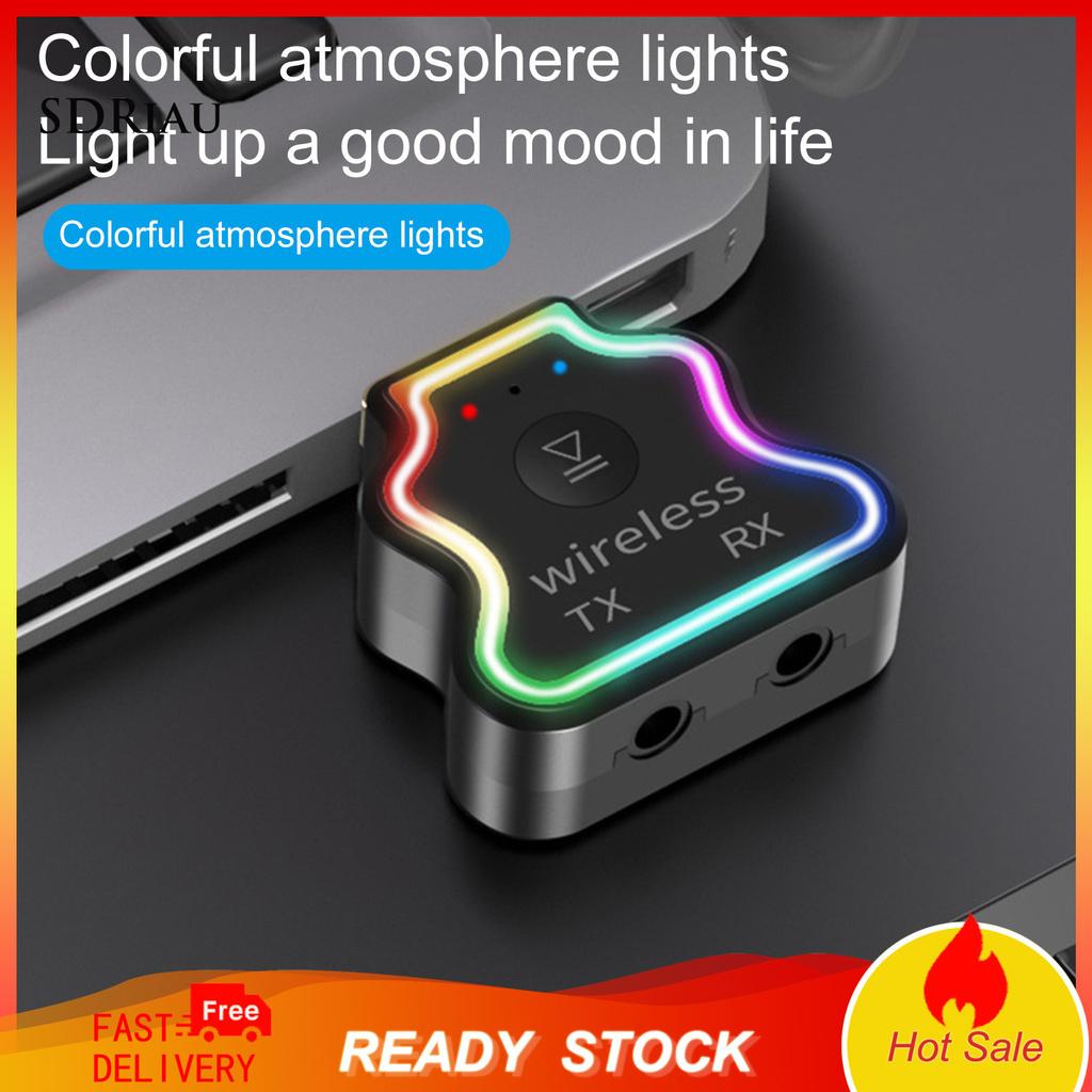 *QXDZ* M10 Bluetooth Transmitter Ambient Light 3.5mm Metal 20m Signal USB Bluetooth Adapter for Computer