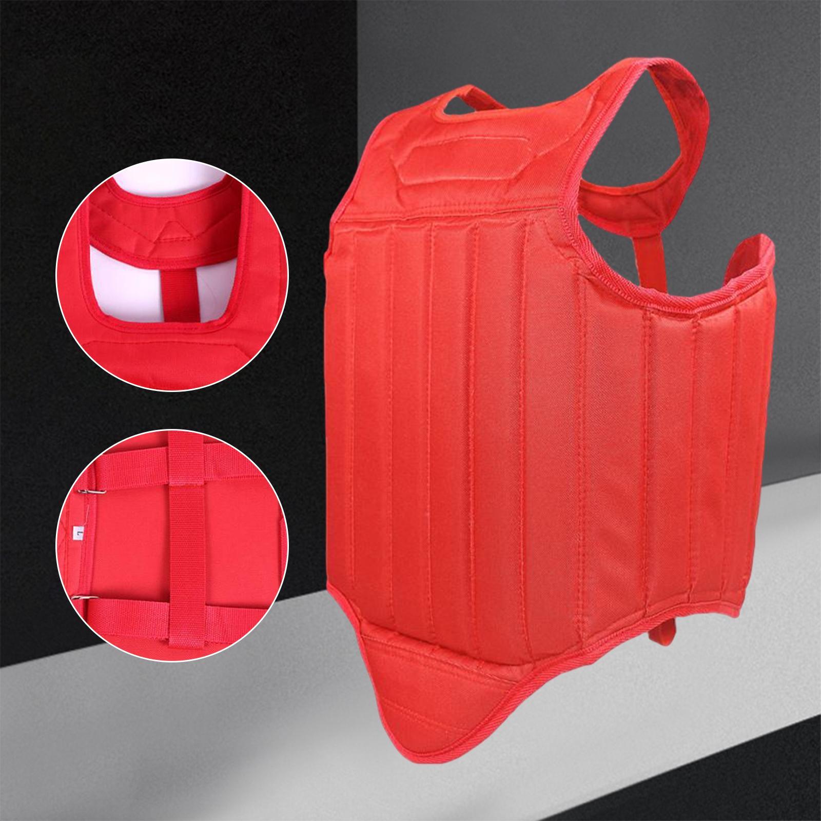 Unisex Karate Chest Guard Taekwondo Protector Muay Thai Rib  Armour