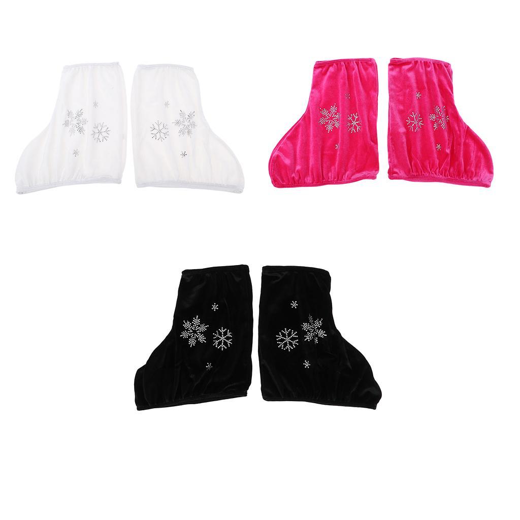 4pcs Ice Skate Boot Covers  for Figure Skating Velvet