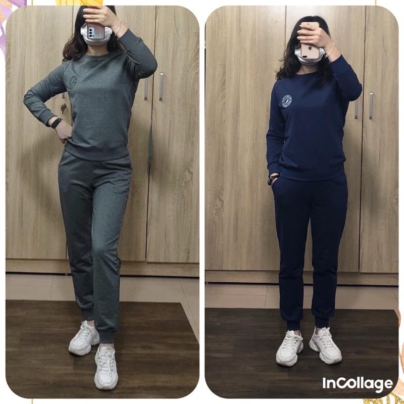 Bộ mặc nhà thu đông nữ chất nỉ cotton da cá cao cấp