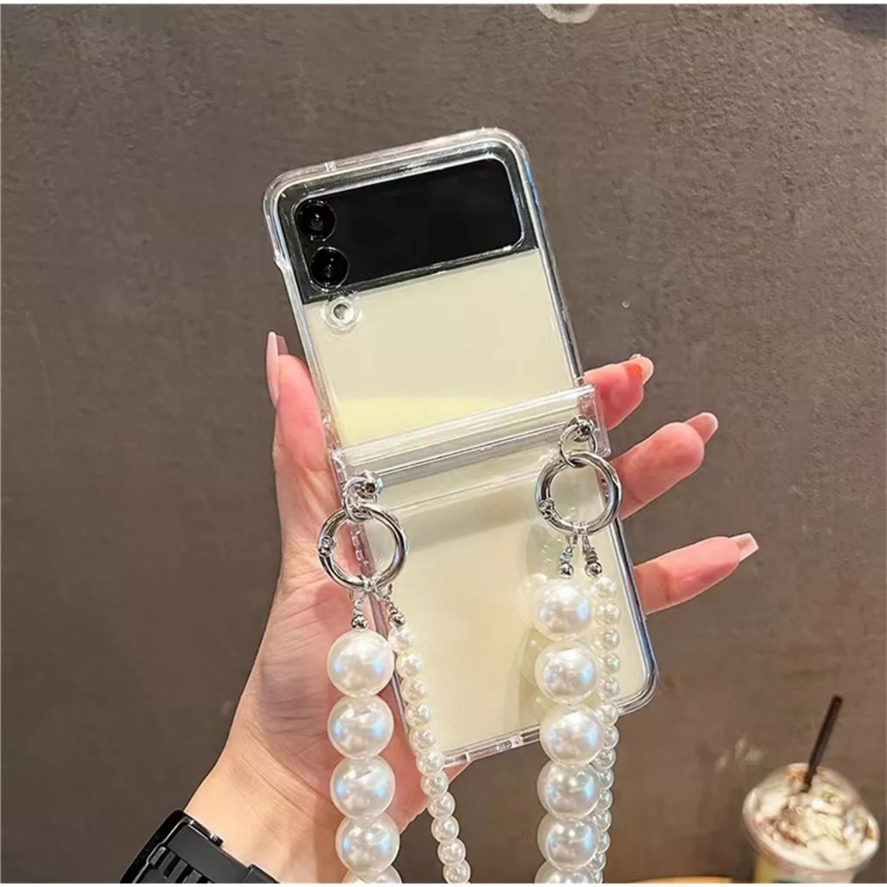 Ốp lưng cho samsung Zflip5 - Zflip3 - Zflip4 - Z flip5 - Z flip 3 -  flip 4 - Z flip3 - Z flip4 5G trong suốt