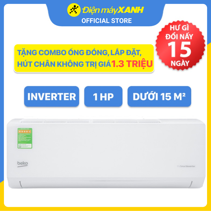 Máy lạnh Beko Inverter 1 HP RSVC09VT - Hàng Chính Hãng (Giao Hàng Toàn Quốc)