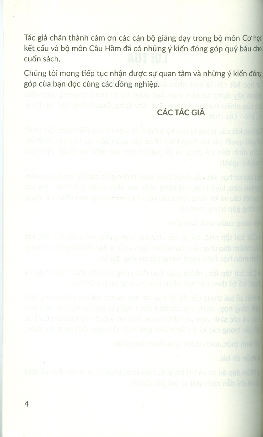 Bài Tập Cơ Học Kết Cấu - Tập 1: Hệ Tĩnh Định (Tái bản)