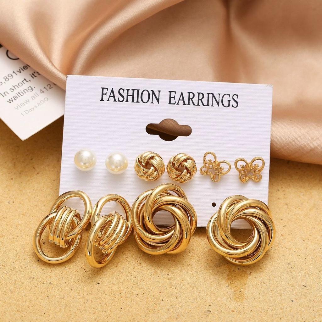 Combo 5 đôi bông tai thời trang nữ BTAK111