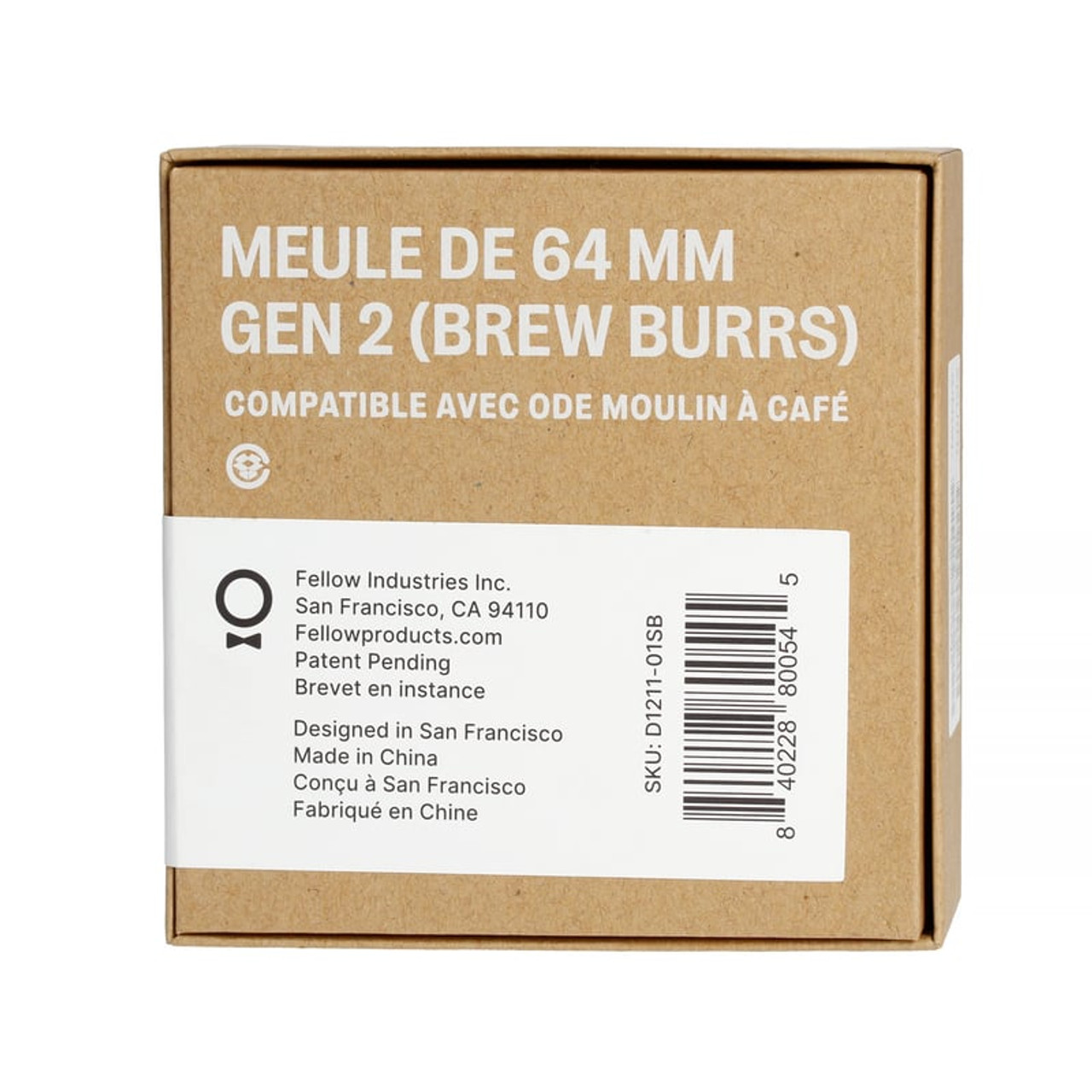 Lưỡi Xay Fellow Ode Gen 2 64mm - Ode Gen 2 Brew Burrs 64mm xay mịn hơn - không phù hợp để xay Espresso - Lưỡi xay nâng cấp Fellow Ode [ Hàng chính hãng ]