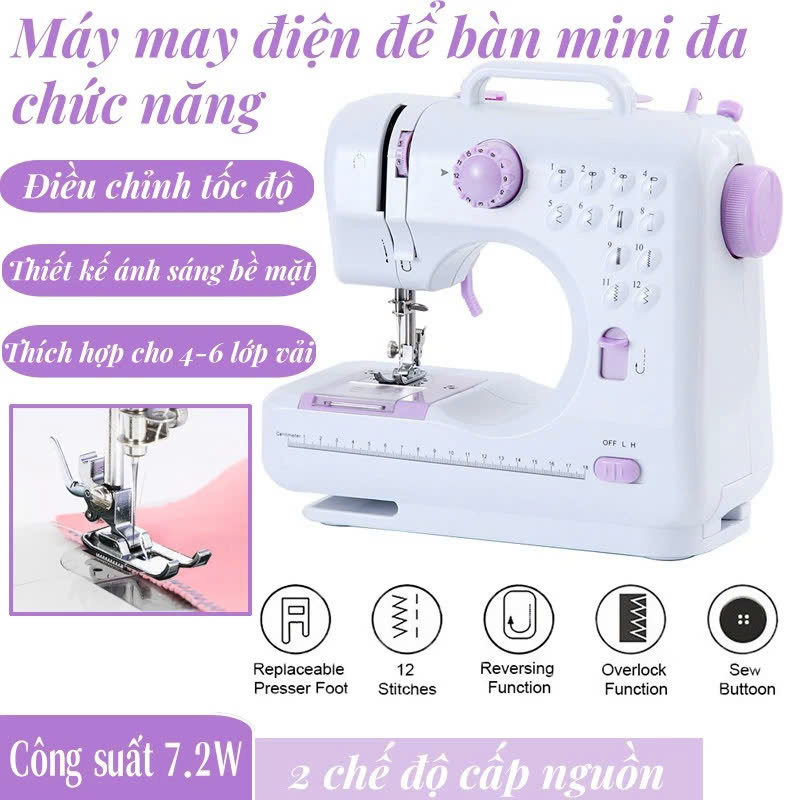 Máy May Mini Cao Cấp Đa Chức Năng Gia Đình: 12 Loại Mũi Khâu - Đáp Ứng Nhiều Nhu Cầu Khác Nhau Của Bạn, ĐÈN TRANG TRÍ