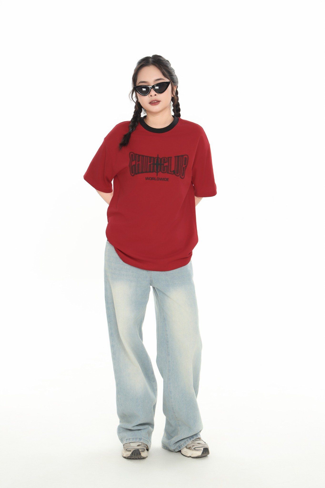 Áo phông Teen Girl ngắn tay CHIHO chất cotton mềm mịn thấm mồ hôi size XS-L