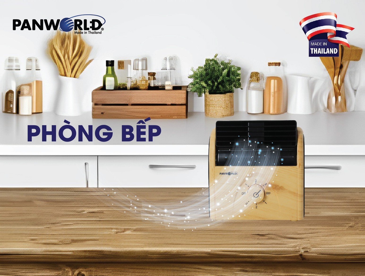 Quạt điện mini để bàn Panworld PW-028 Thái Lan công suất 30W - Hàng chính hãng