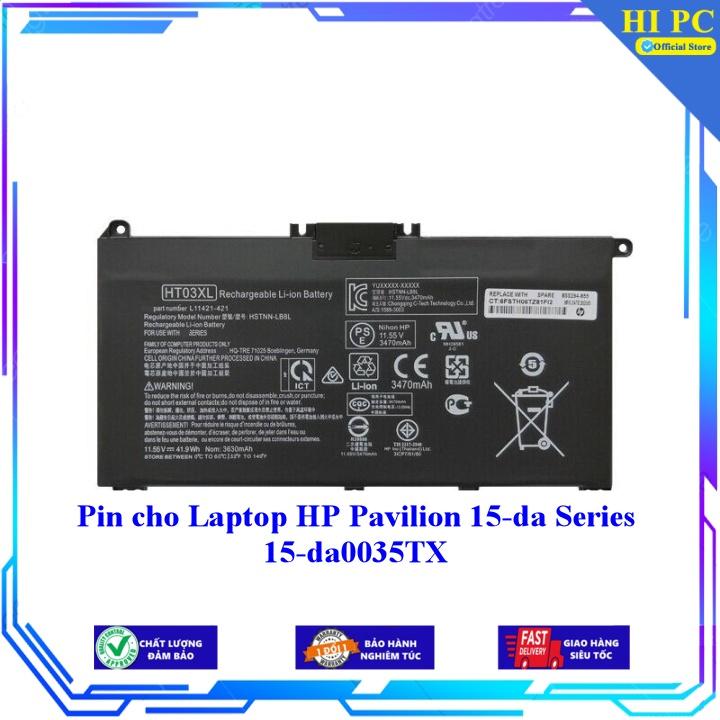 Pin cho Laptop HP Pavilion 15-da Series 15-da0035TX - Hàng Nhập Khẩu